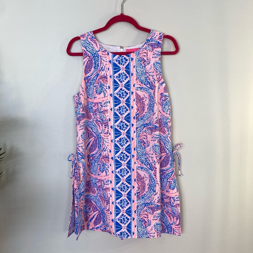 Lilly Pulitzer Donna Romper - Coastal Blue Maybe Gator